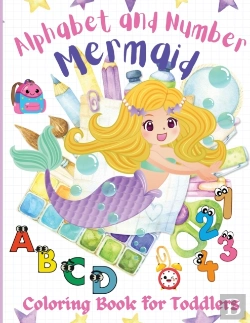 Bertrand.pt - Alphabet And Number Mermaid Coloring Book For Toddlers