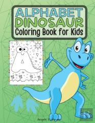 Alphabet Dinosaur Coloring Book For Kids