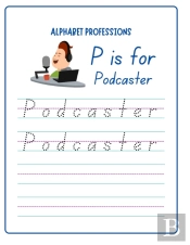 Alphabet Handwriting Professions For Kids