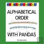 Alphabetical Order With Pandas