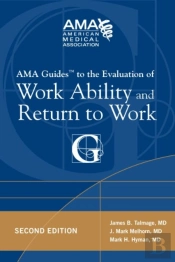 Ama Guides To The Evaluation Of Work Ability And Return To Work