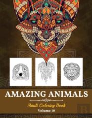 Amazing Animals Grown-Ups Coloring Book
