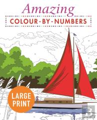 Amazing Colour-By-Numbers Large Print