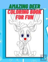 Amazing Deer Coloring Book For Fun - V 068