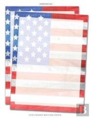 American Flag Stationary Writing Paper