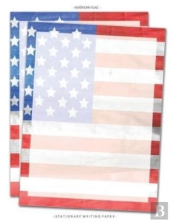 Bertrand.pt - American Flag Stationary Writing Paper