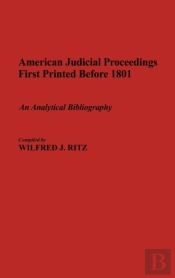 American Judicial Proceedings First Printed Before 1801