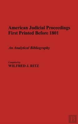 Bertrand.pt - American Judicial Proceedings First Printed Before 1801