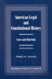 American Legal And Constitutional History