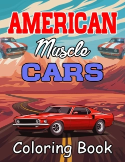 Bertrand.pt - American Muscle Cars Coloring Book