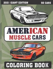 American Muscle Cars Coloring Book