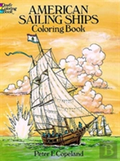 American Sailing Ships Colouring Book