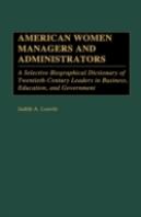 American Women Managers And Administrators