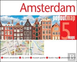 Bertrand.pt - Amsterdam Popout Map - Pocket Size, Pop Up Map Of Amsterdam City Centre