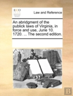 Bertrand.pt - An Abridgment Of The Publick Laws Of Vir