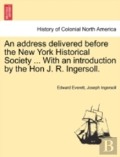 An Address Delivered Before The New York