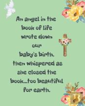 An Angel In The Book Of Life Wrote Down Our Baby'S Birth Then Whispered As She Closed The Book Too Beautiful For Earth