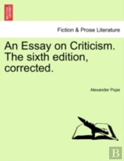 Bertrand.pt - An Essay On Criticism. The Sixth Edition