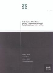 An Evaluation Of New Mexico Workers' Compensation Permanent Partial Disability And Return To Work