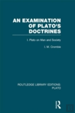 Bertrand.pt - An Examination Of Plato'S Doctrines (Rle: Plato)