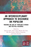An Interdisciplinary Approach To Discourse On Populism