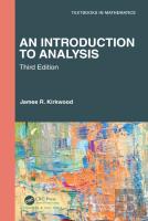 An Introduction To Analysis