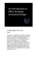 An Introduction To Office Building Acoustical Design