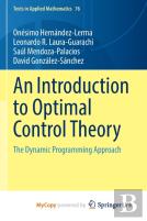 An Introduction To Optimal Control Theory