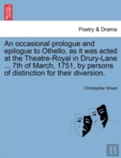 Bertrand.pt - An Occasional Prologue And Epilogue To O