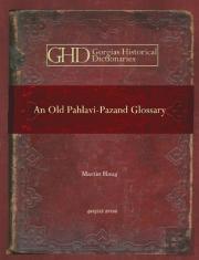 An Old Pahlavi-Pazand Glossary