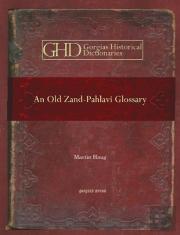 An Old Zand-Pahlavi Glossary