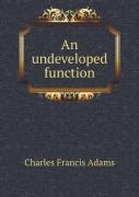 An Undeveloped Function