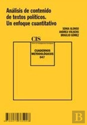 Análisis De Contenido De Textos Políticos. Un Enfoque Cuantitativo