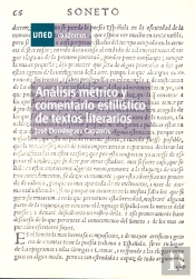Análisis Métrico Y Comentario Estilístico De Textos Literarios