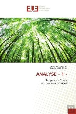 Bertrand.pt - Analyse - 1 - - Rappels De Cours Et Exercices Corriges