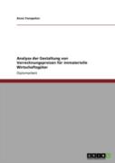 Analyse Der Gestaltung Von Verrechnungspreisen  Fur Immaterielle Wirtschaftsguter