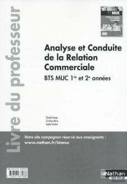 Bertrand.pt - Analyse Et Conduite De La Relation Commerciale Btsmuc 1ere/2eme Annees Professeur - 2015