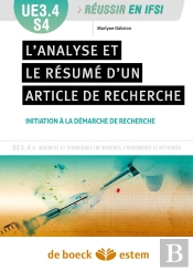 Analyse Et Resume D'Articles De Recherche  Ue 3.4, Semestre 4