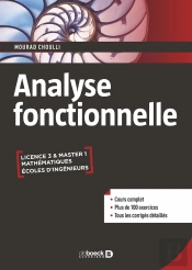 Analyse Fonctionnelle : Cours Et Exercices Corrigés Licence, Master, Écoles D'Ingénieurs