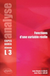 Analyse - Fonctions D'Une Variable Réelle - Niveau L3 - Capes/Agreg