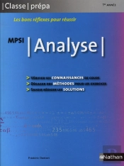 Analyse Mpsi ; 1ère Année ; Classes Prépas (Édition 2008)