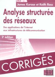 Analyse Structuree Des Reseaux, Des Applications De L'Internet Aux Infrastructures De Telecommunication ; Corriges