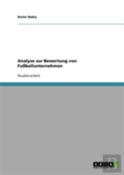 Analyse Zur Bewertung Von Fuballunternehmen