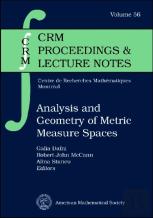 Analysis And Geometry Of Metric Measure Spaces
