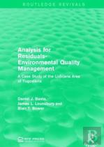 Analysis For Residuals-Environmental Quality Management