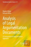 Analysis Of Legal Argumentation Documents