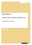 Analysis Of The Website Www.Dell.Com
