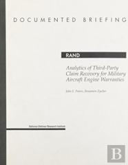 Analytics Of Third-Party Claim Recovery For Military Aircraft Engine Warranties