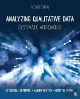 Analyzing Qualitative Data