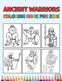 Bertrand.pt - Ancient Warriors Coloring Book For Kids
